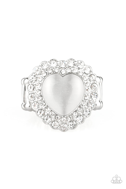 Lovely Luster White Ring