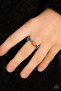 Zebra Zen Orange Ring