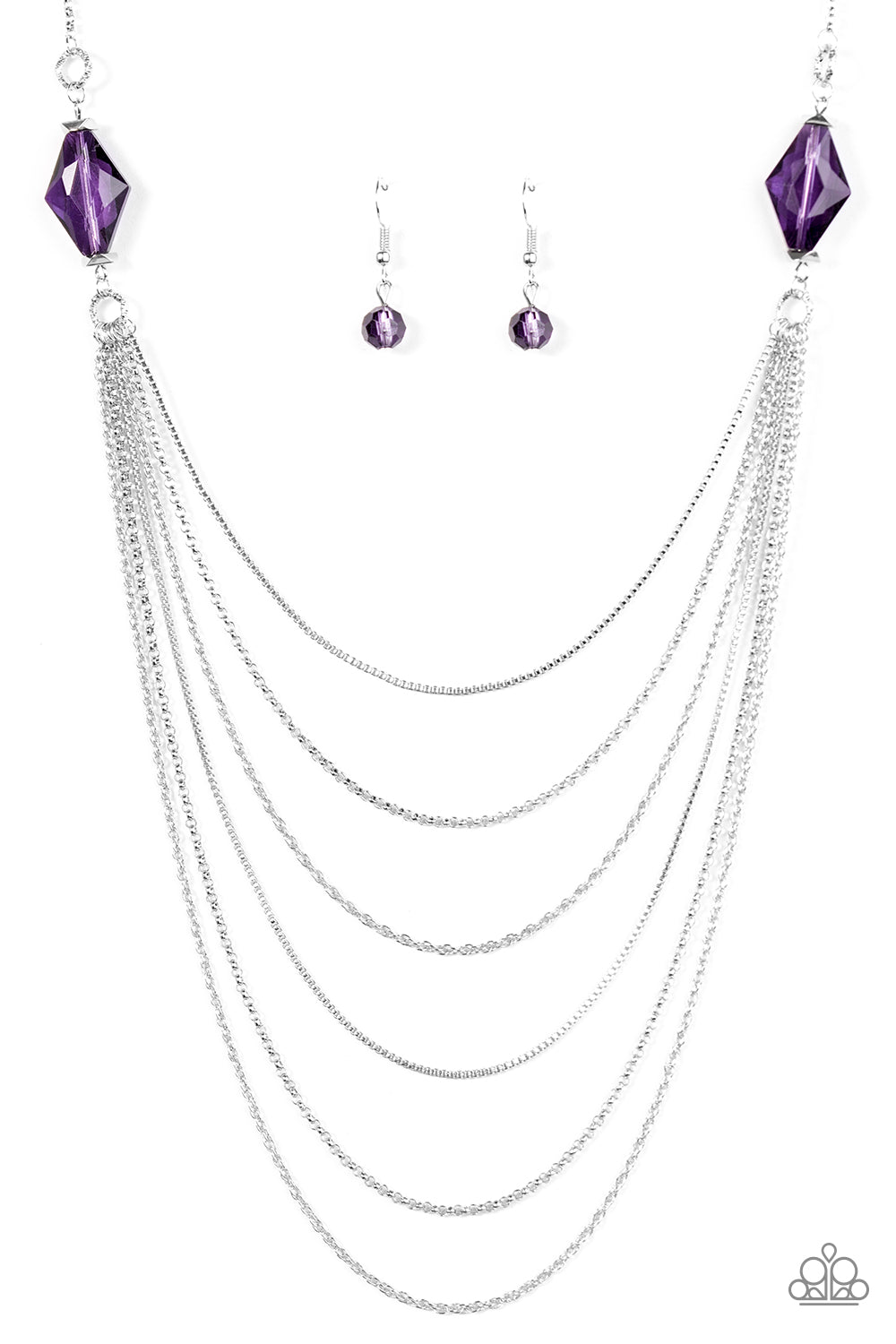 Rich Beyond Your Wildest GLEAMS! Purple Necklace
