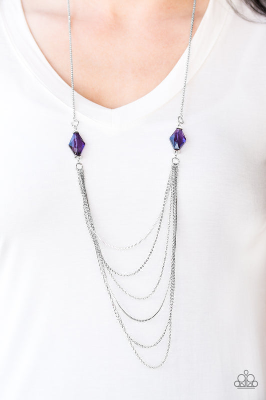 Rich Beyond Your Wildest GLEAMS! Purple Necklace