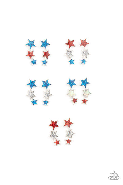 Starlet Shimmer Stars and Stripes Earrings