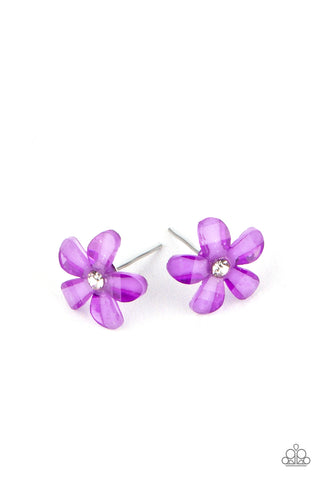 Starlet Shimmer Glassy Floral Earrings
