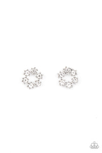 Starlet Shimmer White Rhinestone Earrings