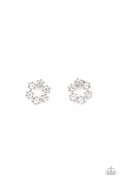 Starlet Shimmer White Rhinestone Earrings