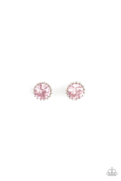 Starlet Shimmer Pink Rhinestone Earrings