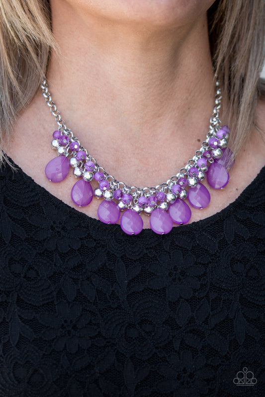 Trending Tropicana Purple Necklace
