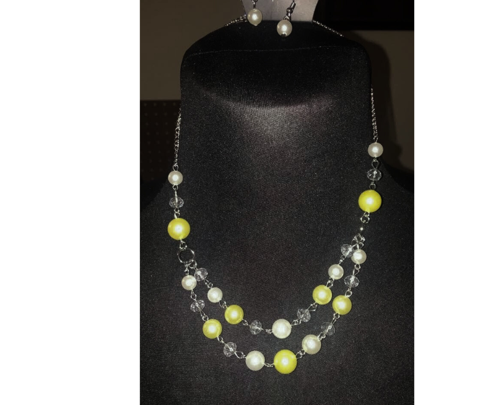The Princess BRIDESMAID Yellow Necklace