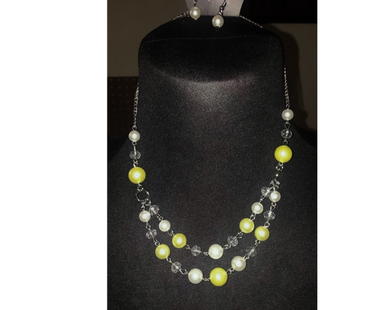 The Princess BRIDESMAID Yellow Necklace