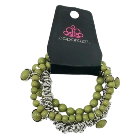 Good Vibes Only Green Bracelet - Fashion Fix Exclusive