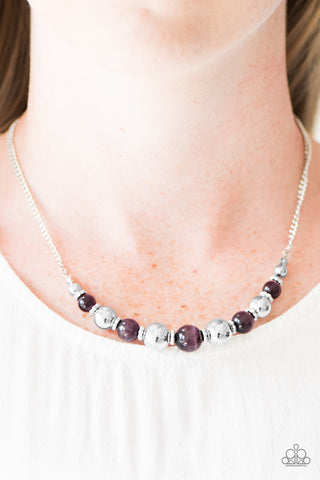 Upper GLASS Purple Necklace