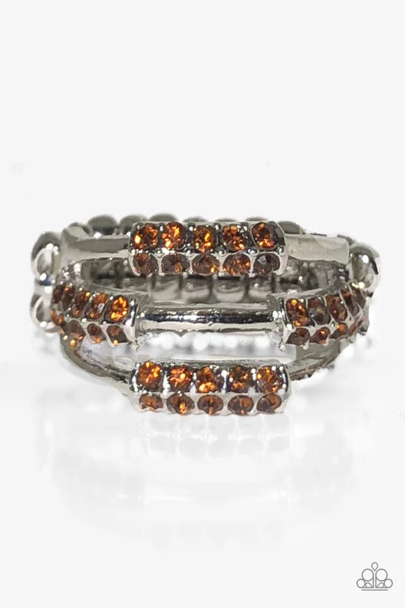 Glitter-topia Orange Ring