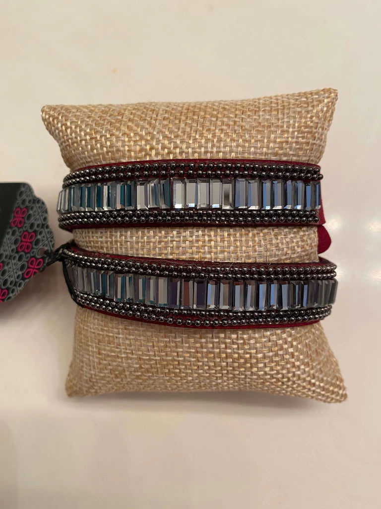 True GLITZ Red Wrap Bracelet