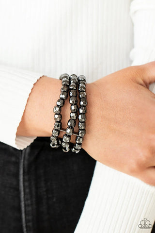 Magnetically Maven Black Bracelet - Fashion Fix Exclusive