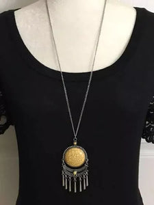 Rural Rustler Yellow Necklace - Fashion Fix Exclusive