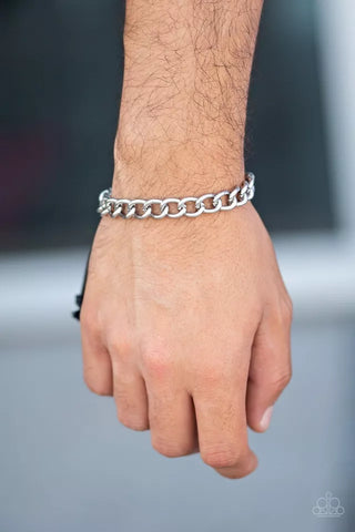 Sideline Silver Men's Bracelet