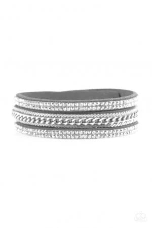 Unstoppable Silver Wrap Bracelet