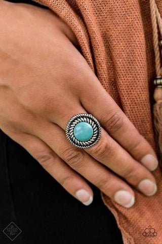 Rare Minerals Blue Ring - August 2019 Simply Santa Fe Fashion Fix Set