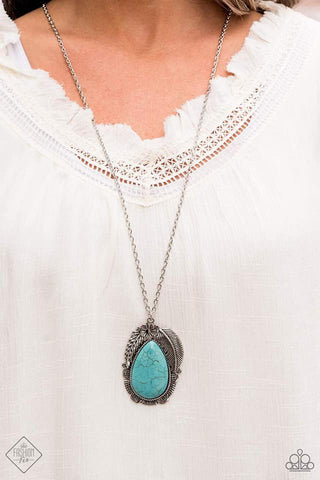 Tropical Mirage Blue Necklace - May 2021 Simply Santa Fe Fashion Fix