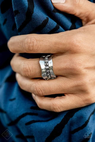 Scintillating Smolder Silver Ring - June 2021 Magnificent Musings Fashion Fix Set