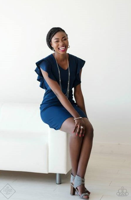 Be In The GLOW White Necklace - November 2017 Fiercely 5th Avenue Fashion Fix Set