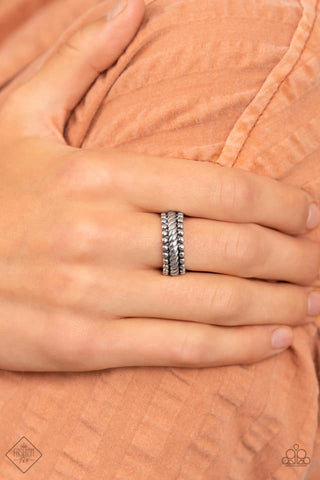 Tangible Texture Silver Ring - September 2021 Simply Santa Fe Fashion Fix