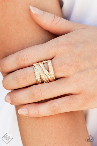 Contemporary Convergence Gold Ring - October 2021 Magnificent Musings Fashion Fix