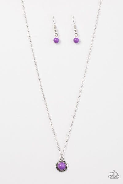 Wildflower Waltz Purple Necklace