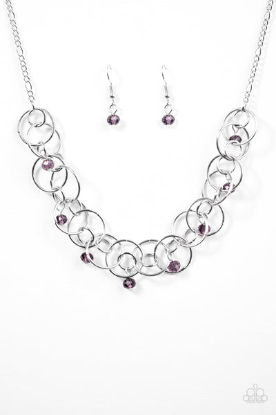 Paparazzi You Cant Handle The Sparkle! Purple Necklace