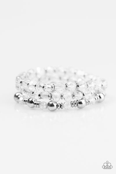 Paparazzi Accessories Magnificently Metro White Bracelet