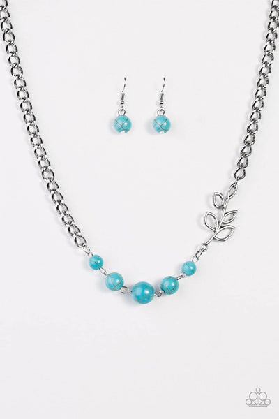 Autumn Allure Blue Necklace - Nothin' But Jewelry by Mz. Netta