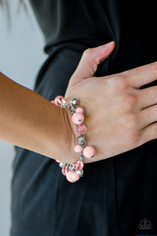 Paparazzi Accessories Wander With Wonder Pink Necklace/WANDERLUST For Life Pink Bracelet