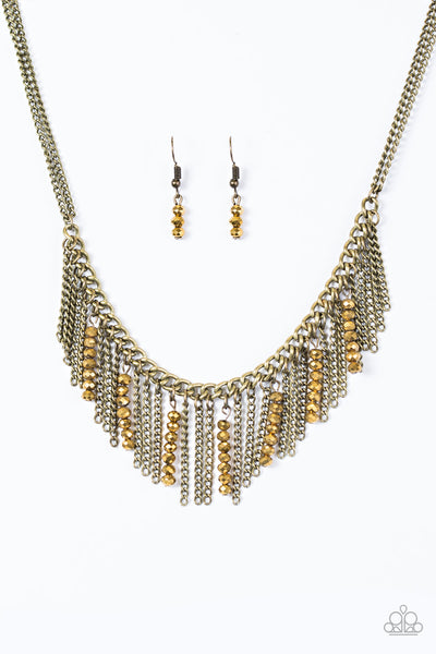 Metro Jungle Brass Necklace