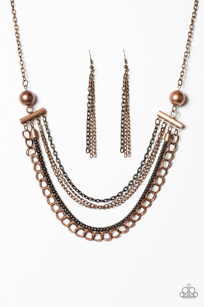 Paparazzi Intensely Intense Copper Necklace