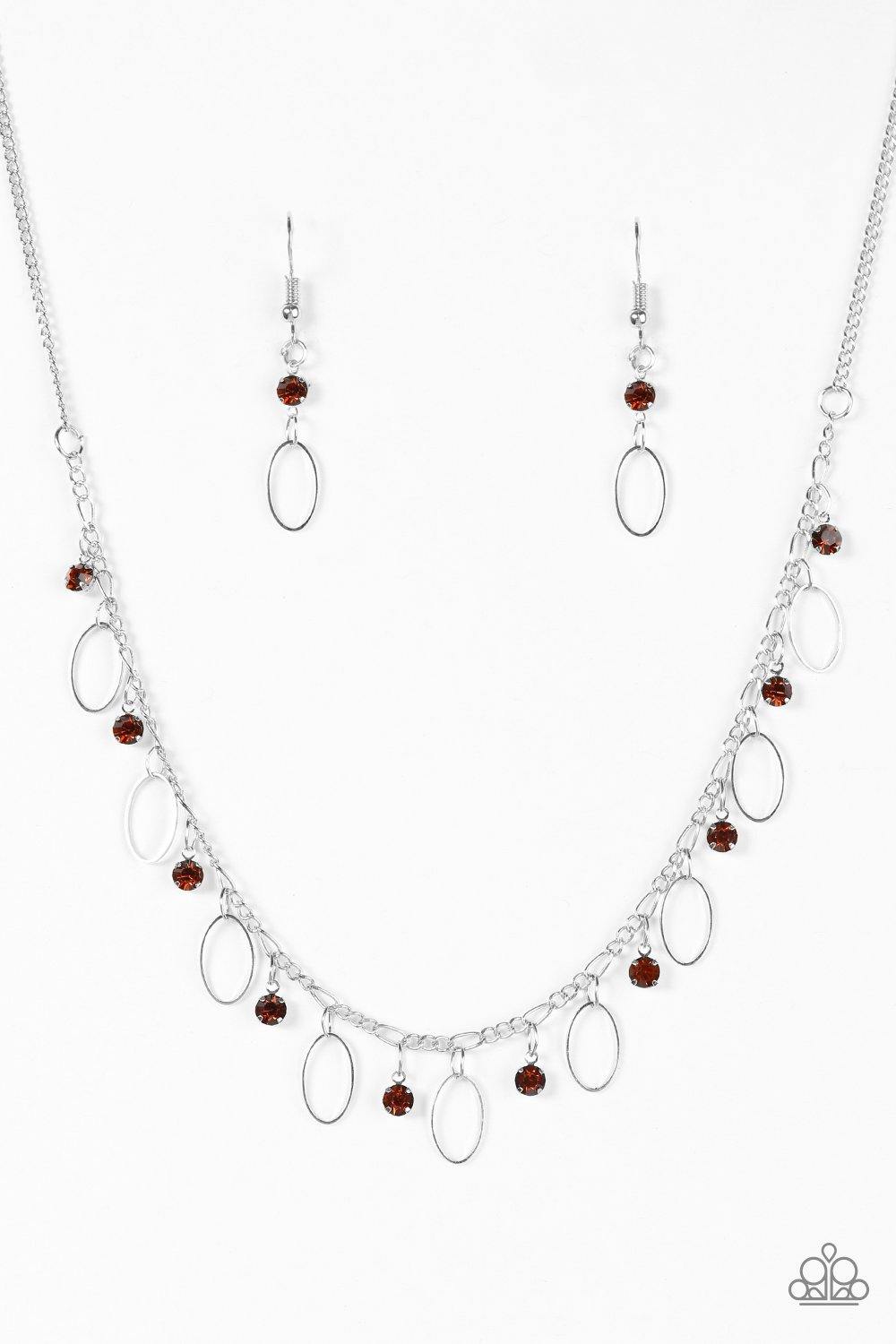 Twinkle At Twilight Brown Necklace - Nothin' But Jewelry by Mz. Netta