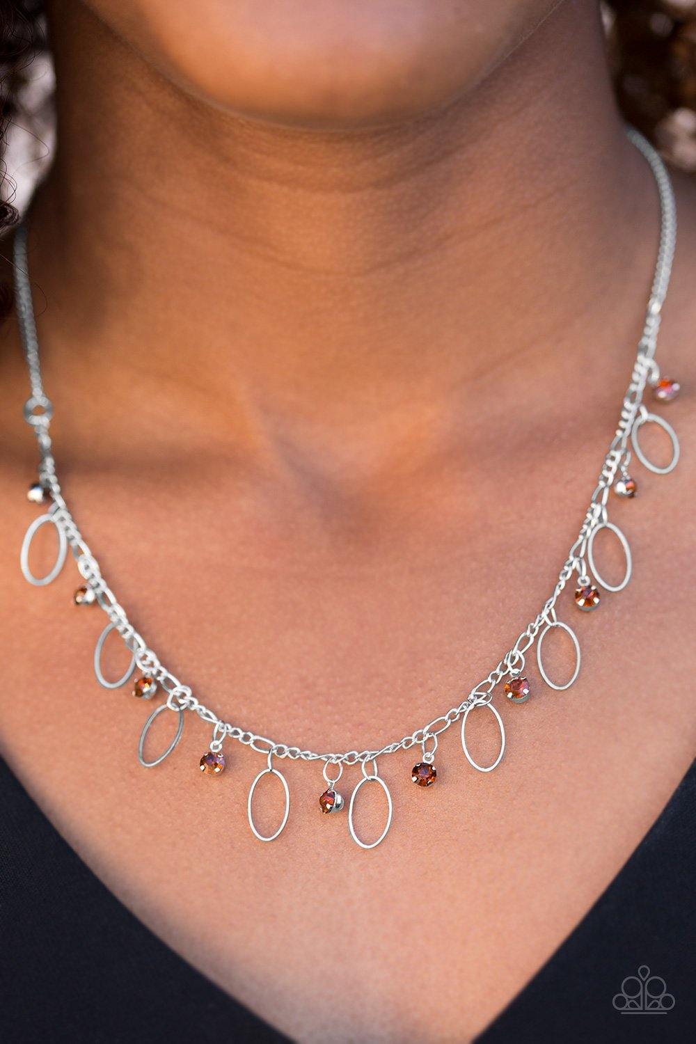 Twinkle At Twilight Brown Necklace - Nothin' But Jewelry by Mz. Netta