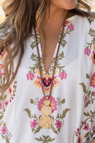 Circulating Shimmer Gold Necklace - September 2021 Sunset Sightings Fashion Fix