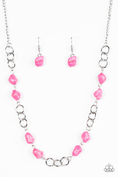 Paparazzi Accessories Bedrock Bounty Pink Necklace