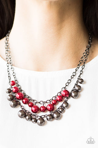 Paparazzi Marvelous Masquerade Red Necklace