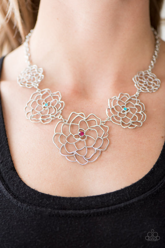 Crowned Carnation Multi Necklace