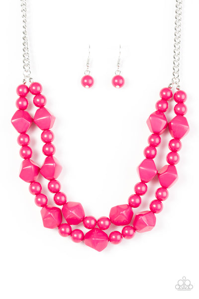 Paparazzi Accessories Galapagos Glam Pink Necklace