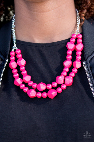 Paparazzi Accessories Galapagos Glam Pink Necklace