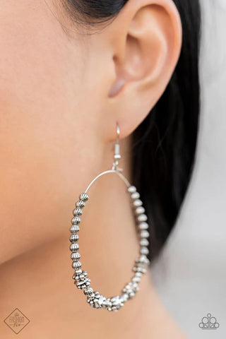 Simple Synchrony Silver Earrings - June 2022 Simply Santa Fe Fashion Fix