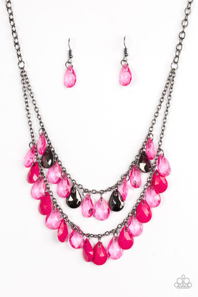 Paparazzi Accessories Storm Warning Pink Necklace