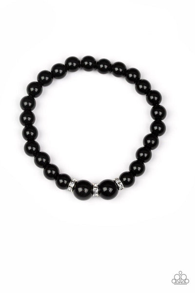 Royal Romance Black Necklace/Radiantly Royal Black Bracelet - Nothin' But Jewelry by Mz. Netta