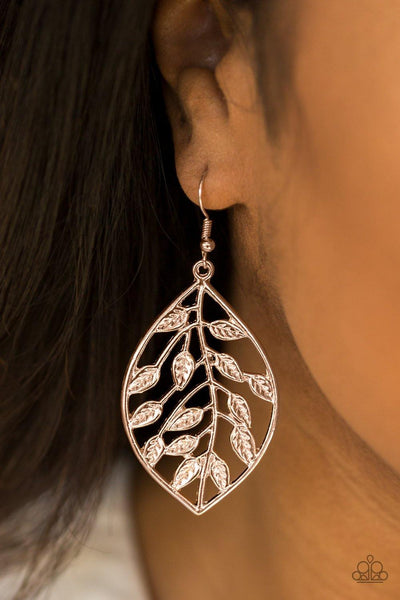 Lay It On The VINE Rose Gold Earrings - Nothin' But Jewelry by Mz. Netta