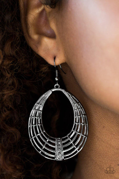 Tundra Texture Black Earrings - Nothin' But Jewelry by Mz. Netta