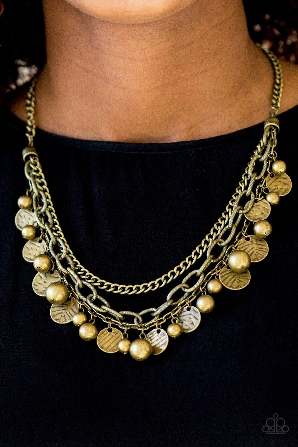 Cast Away Treasure Brass Necklace - Nothin' But Jewelry by Mz. Netta