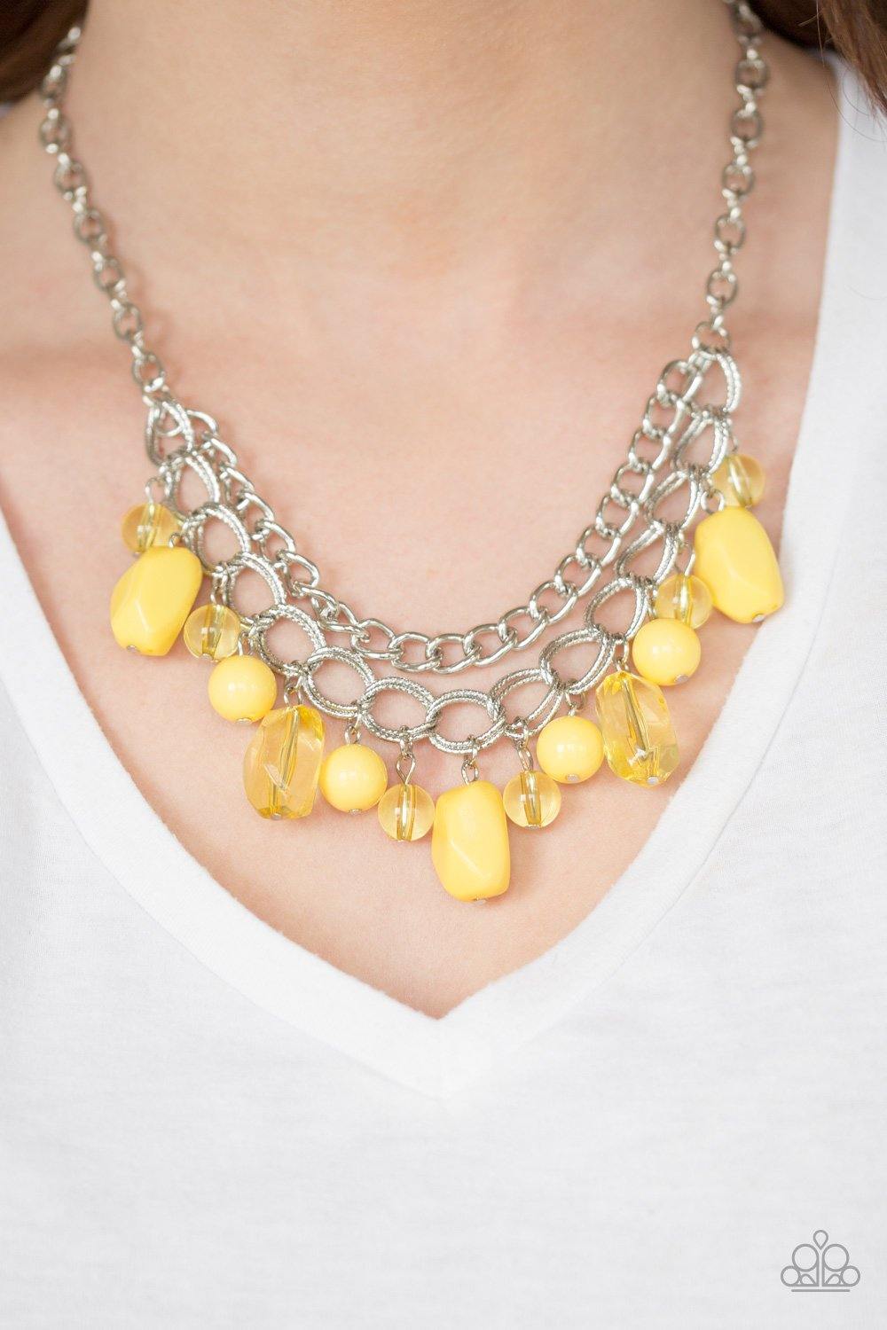 Brazilian Bay Yellow Necklace - Nothin' But Jewelry by Mz. Netta