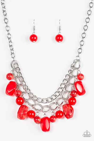 Paparazzi Brazilian Bay Red Necklace