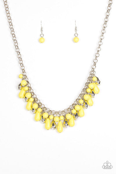 Coastal Cabanas Yellow Necklace - Nothin' But Jewelry by Mz. Netta